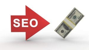 seo verses paid ads turning text into money image